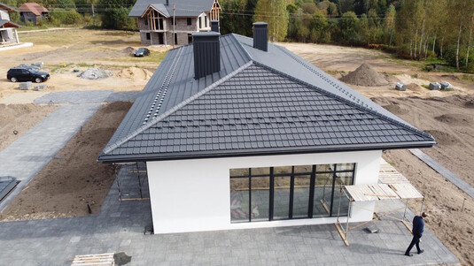 Крыша для дома BUDMAT Murano Черный IDEAL-Matt 9005 - фото 0